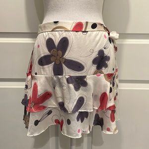 SHAN One-Piece Swimsuit with Matching Skirt in 100% Silk